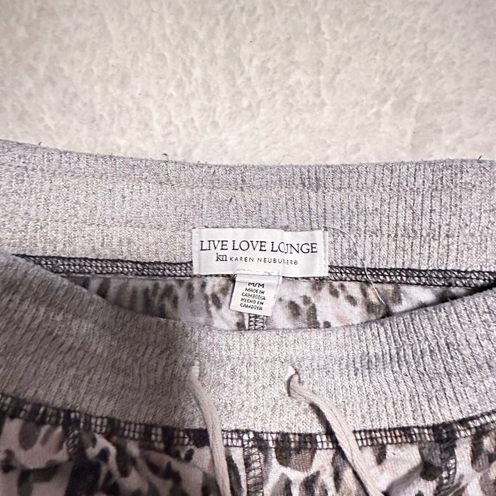 Live Love Lounge x Karen Neuburger Animal Print Pull On Lounge Pants - Picture 2 of 5